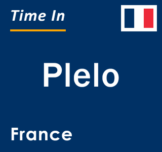 Current local time in Plelo, France