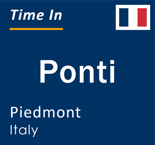 Current local time in Ponti, Piedmont, Italy
