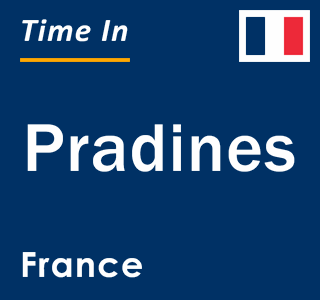 Current local time in Pradines, France