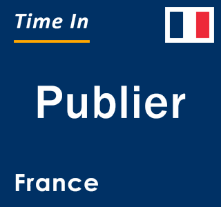 Current local time in Publier, France