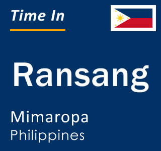 Current local time in Ransang, Mimaropa, Philippines