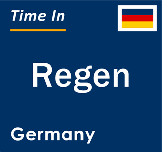 Current local time in Regen, Germany