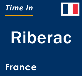 Current local time in Riberac, France