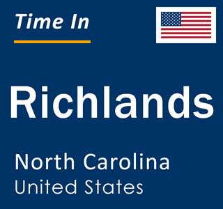Current local time in Richlands, North Carolina, United States