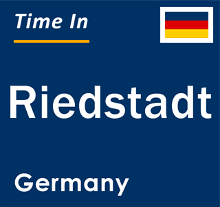 Current local time in Riedstadt, Germany