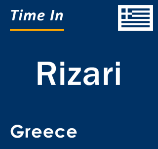 Current local time in Rizari, Greece