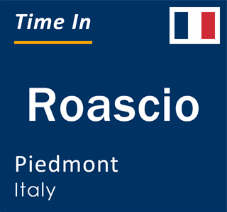Current local time in Roascio, Piedmont, Italy