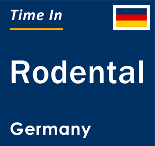 Current local time in Rodental, Germany