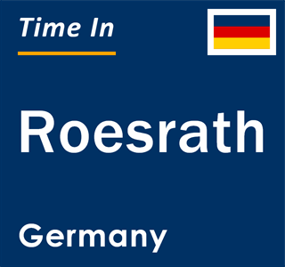Current local time in Roesrath, Germany