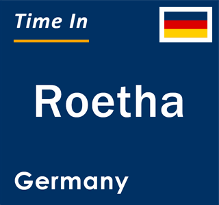 Current local time in Roetha, Germany