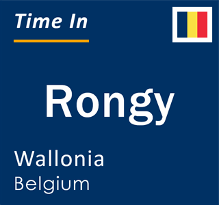 Current local time in Rongy, Wallonia, Belgium