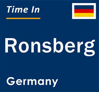 Current local time in Ronsberg, Germany