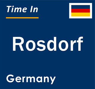 Current local time in Rosdorf, Germany