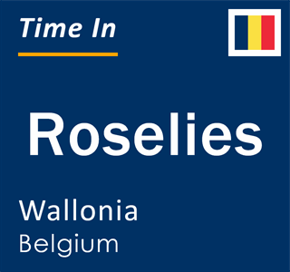 Current local time in Roselies, Wallonia, Belgium