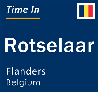 Current local time in Rotselaar, Flanders, Belgium