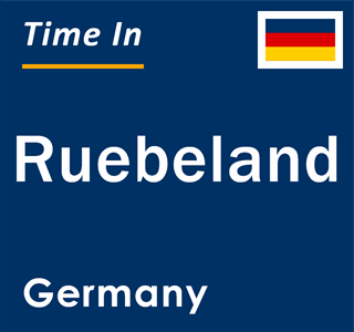 Current local time in Ruebeland, Germany