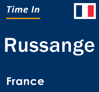 Current local time in Russange, France