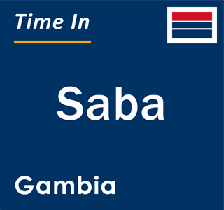 Current local time in Saba, Gambia
