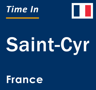 Current local time in Saint-Cyr, France