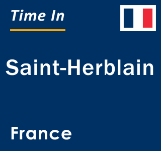 Current local time in Saint-Herblain, France