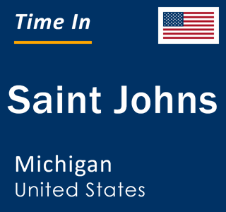 Current local time in Saint Johns, Michigan, United States