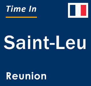Current local time in Saint-Leu, Reunion