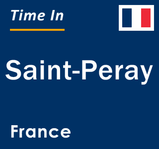 Current local time in Saint-Peray, France
