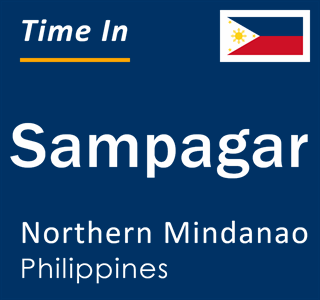 Current local time in Sampagar, Northern Mindanao, Philippines