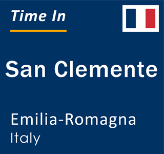 Current local time in San Clemente, Emilia-Romagna, Italy
