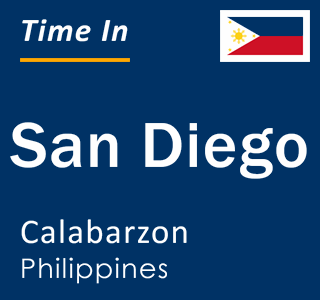 Current local time in San Diego, Calabarzon, Philippines