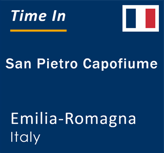 Current local time in San Pietro Capofiume, Emilia-Romagna, Italy