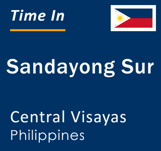 Current local time in Sandayong Sur, Central Visayas, Philippines