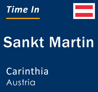 Current local time in Sankt Martin, Carinthia, Austria