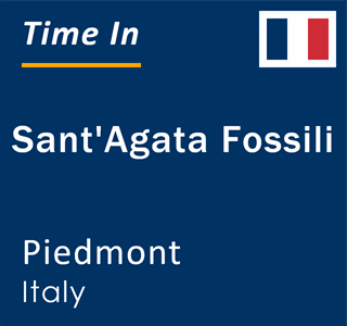 Current local time in Sant'Agata Fossili, Piedmont, Italy
