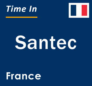 Current local time in Santec, France
