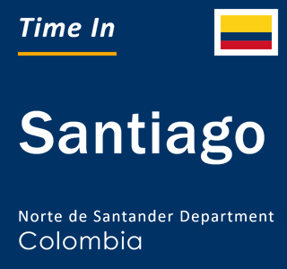Current local time in Santiago, Norte de Santander Department, Colombia