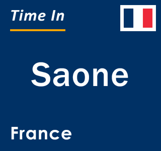 Current local time in Saone, France