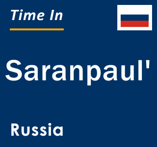 Current local time in Saranpaul', Russia