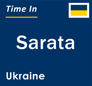 Current local time in Sarata, Ukraine