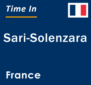 Current local time in Sari-Solenzara, France