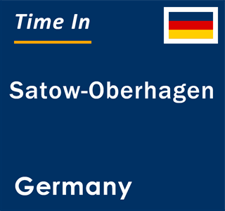 Current local time in Satow-Oberhagen, Germany