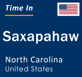 Current local time in Saxapahaw, North Carolina, United States