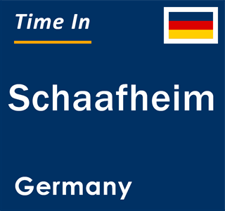 Current local time in Schaafheim, Germany