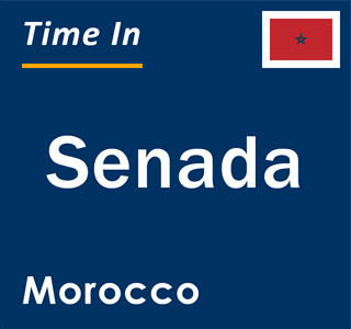 Current local time in Senada, Morocco