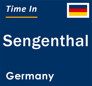 Current local time in Sengenthal, Germany
