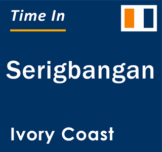 Current local time in Serigbangan, Ivory Coast
