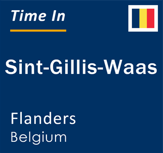Current local time in Sint-Gillis-Waas, Flanders, Belgium