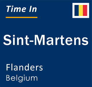Current local time in Sint-Martens, Flanders, Belgium