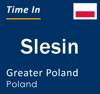 Current local time in Slesin, Greater Poland, Poland