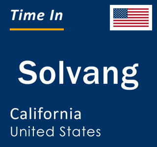 Current local time in Solvang, California, United States